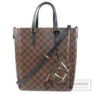 Louis Vuitton Belmont Damier Noir Black Tote Bag Canvas